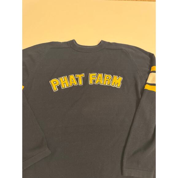 Vintage Men's Phat Farm Sweater Blue/Yellow No Tag See Measurements - Picture 5 of 7